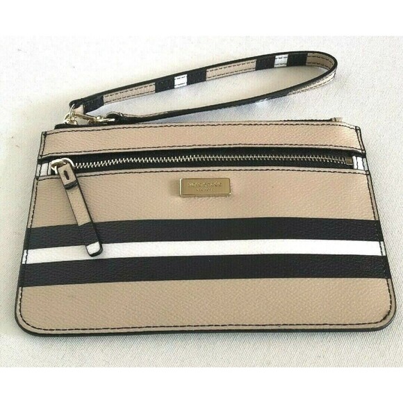New Kate Spade Tinie Shore Stripe Zip Wristlet Ottoman Stripes Multi - Picture 6 of 8